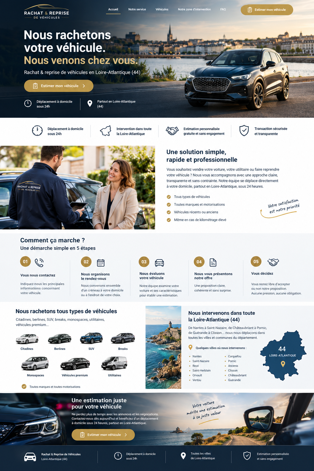 Rachat véhicules d'occasions à Nantes